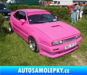 Samolepka Volkswagen Corrado - přední 3D karbon modrý