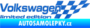 Samolepka Volkswagen limited edition pravá 3D karbon modrý