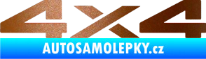 Samolepka 4x4 varianta 002 měděná metalíza