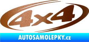 Samolepka 4x4 varianta 013 měděná metalíza