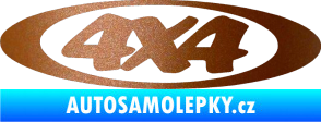 Samolepka 4x4 varianta 019 měděná metalíza