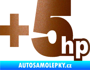 Samolepka + 5hp 003 měděná metalíza