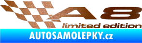 Samolepka A8 limited edition levá měděná metalíza