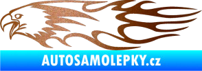 Samolepka Animal flames 026 levá orel měděná metalíza