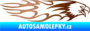 Samolepka Animal flames 026 pravá orel měděná metalíza