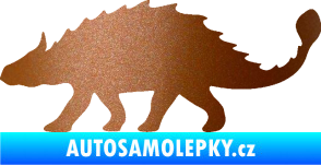 Samolepka Ankylosaurus 001 levá měděná metalíza