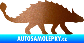 Samolepka Ankylosaurus 001 pravá měděná metalíza