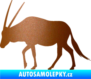 Samolepka Antilopa 001 levá měděná metalíza