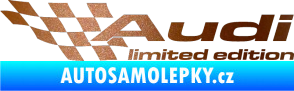 Samolepka Audi limited edition levá měděná metalíza