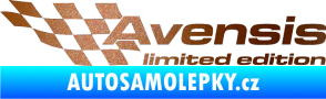 Samolepka Avensis limited edition levá měděná metalíza