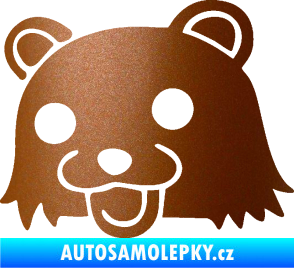 Samolepka Bear levá měděná metalíza