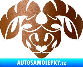 Samolepka Beran zvěrokruh 003  měděná metalíza