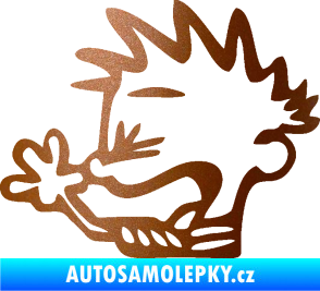 Samolepka Boy tůdle nůdle levá měděná metalíza