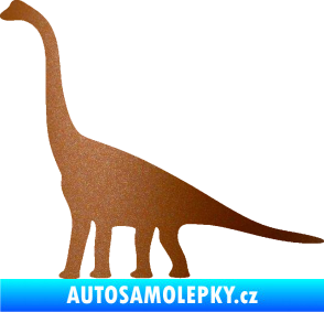 Samolepka Brachiosaurus 001 levá měděná metalíza