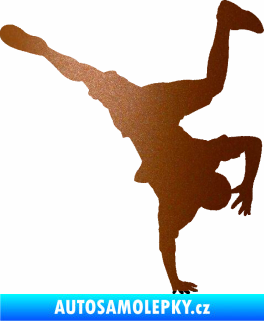 Samolepka Breakdance 001 pravá měděná metalíza