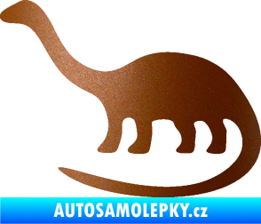 Samolepka Brontosaurus 001 levá měděná metalíza