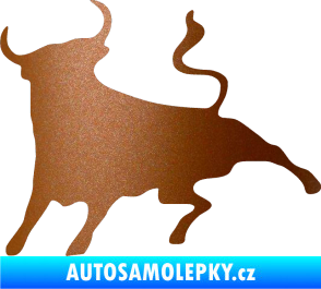 Samolepka Býk 002 levá měděná metalíza