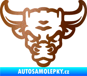Samolepka Býk 012 měděná metalíza