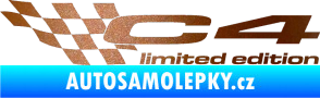 Samolepka C4 limited edition levá měděná metalíza