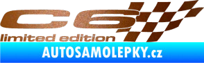 Samolepka C6 limited edition pravá měděná metalíza