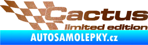 Samolepka Cactus limited edition levá měděná metalíza