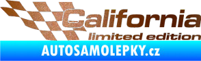 Samolepka California limited edition levá měděná metalíza