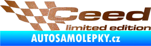 Samolepka Ceed limited edition levá měděná metalíza