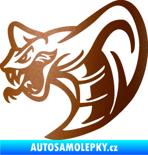 Samolepka Cobra 007 levá měděná metalíza