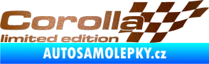 Samolepka Corolla limited edition pravá měděná metalíza