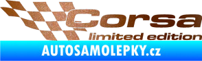 Samolepka Corsa limited edition levá měděná metalíza