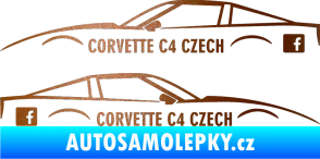 Samolepka Corvette C4 FB měděná metalíza