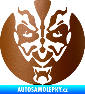 Samolepka Ďábel 001 měděná metalíza