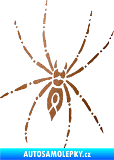Samolepka Pavouk 011 - pravá měděná metalíza