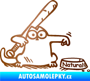 Samolepka Dolej natural pravá měděná metalíza
