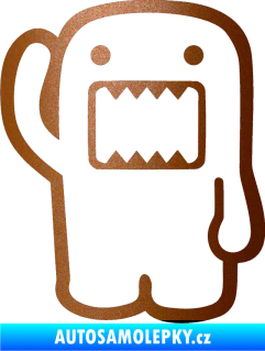 Samolepka Domo 001 levá hello měděná metalíza