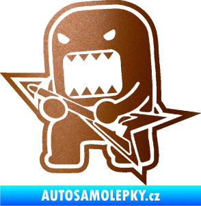 Samolepka Domo 004 levá rocker měděná metalíza