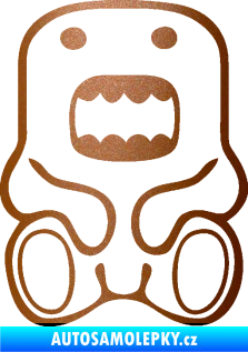 Samolepka Domo 006 sedí měděná metalíza