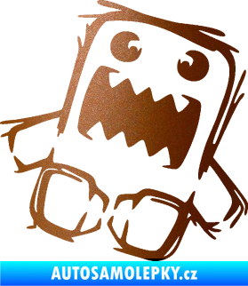 Samolepka Domo 009 pravá crazy měděná metalíza