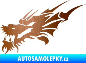 Samolepka Dragon 001 levá měděná metalíza