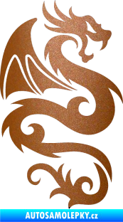 Samolepka Dragon 005 pravá měděná metalíza