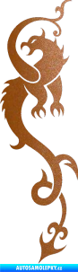 Samolepka Dragon 008 levá měděná metalíza