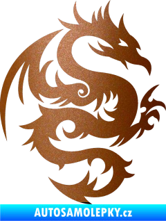 Samolepka Dragon 015 pravá měděná metalíza
