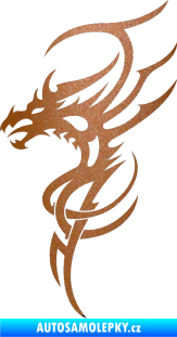 Samolepka Dragon 017 levá měděná metalíza