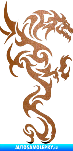 Samolepka Dragon 019 pravá měděná metalíza