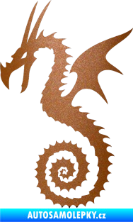 Samolepka Dragon 020 levá měděná metalíza