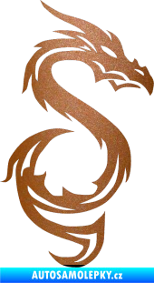Samolepka Dragon 033 pravá měděná metalíza