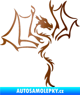 Samolepka Dragon 034 pravá měděná metalíza