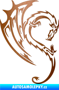 Samolepka Dragon 043 pravá měděná metalíza