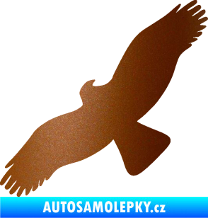 Samolepka Dravec na sklo 001 levá měděná metalíza