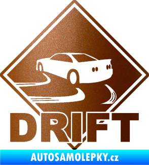 Samolepka Drift 001 měděná metalíza